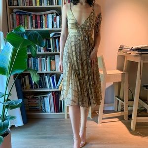 Wilfred Beaune wrap dress in snakeskin print